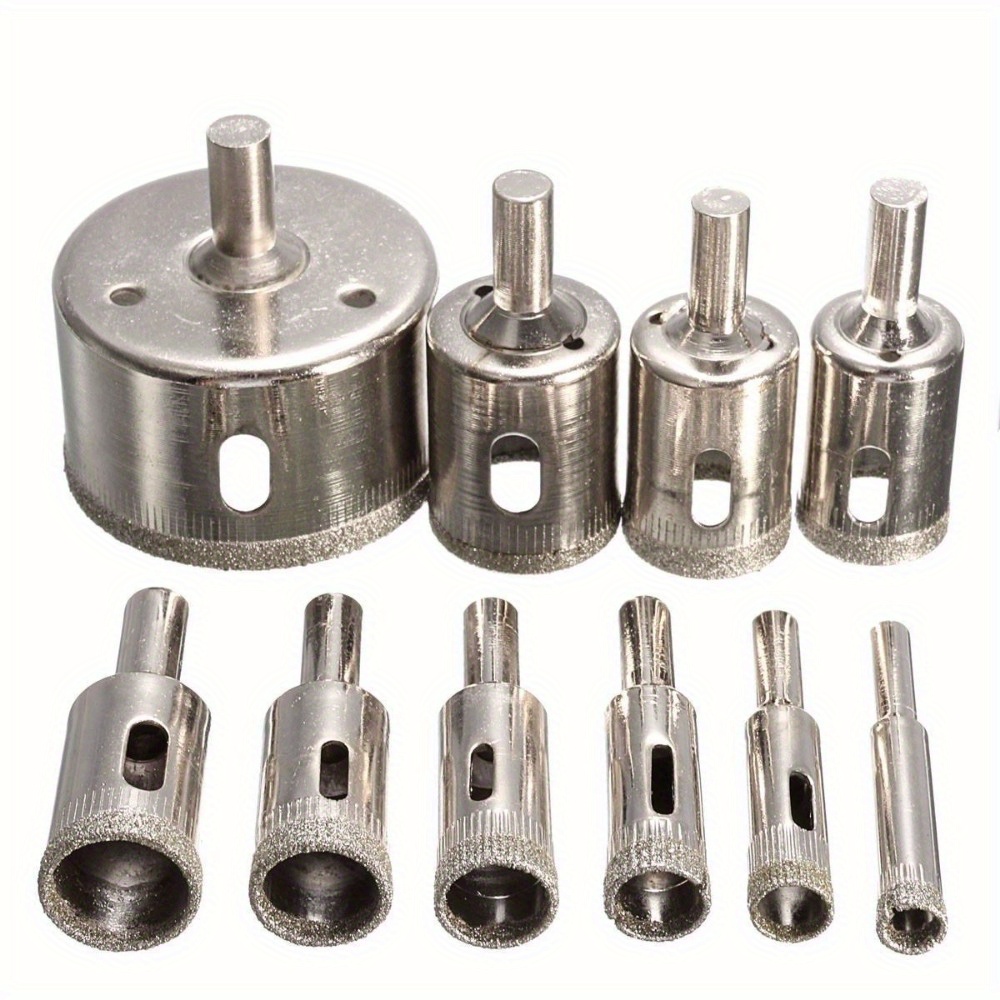 Power Tools Workshop - 10 Piece Diamond Coated Drill Set