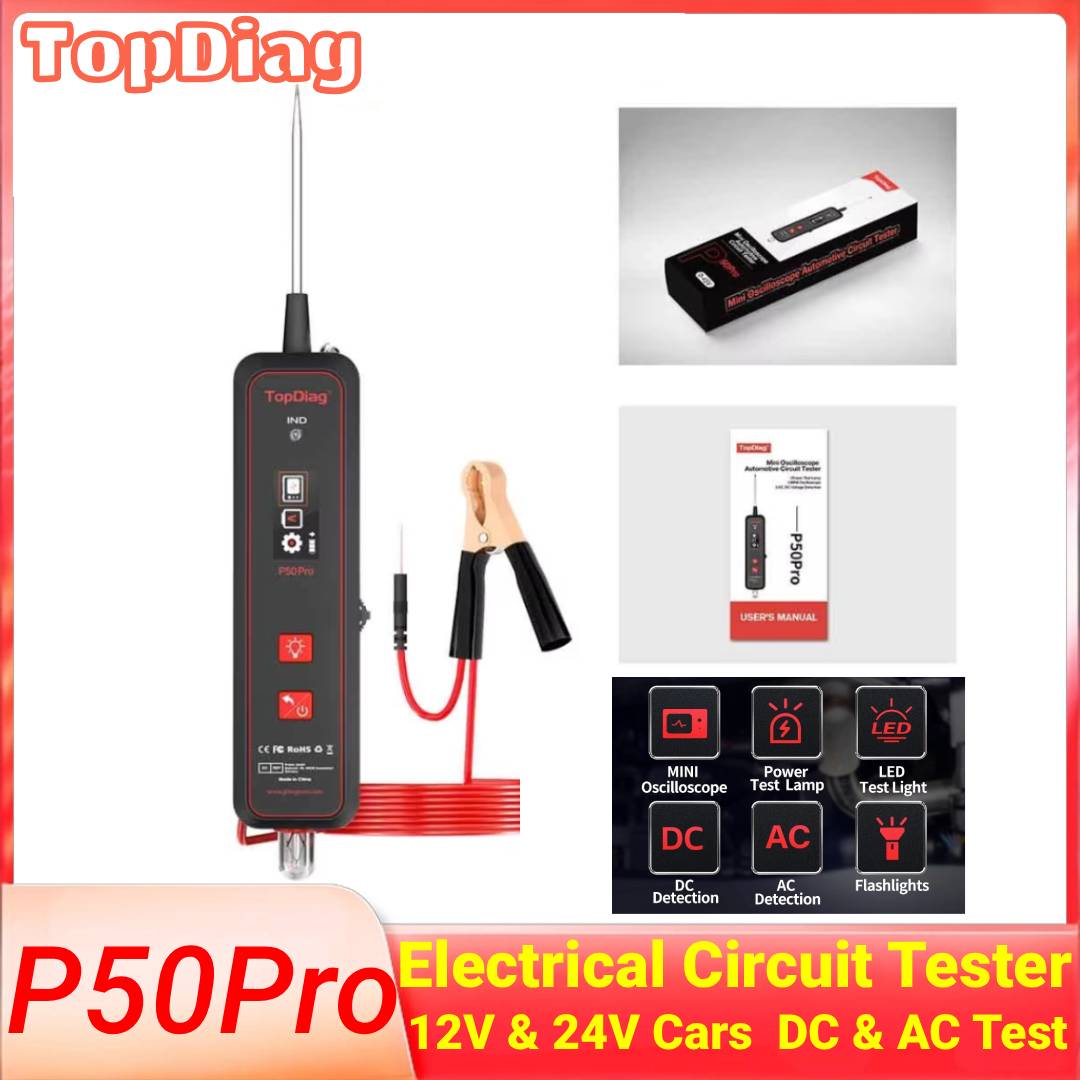 Power Tools In Automotive - Topdiag P50 Pro Automotive Circuit Tester