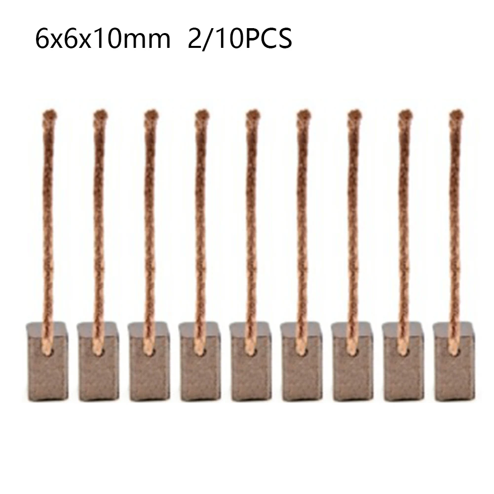 Power Tools In Automotive - 2 10Pcs 6x6x10mm Carbon Brush For