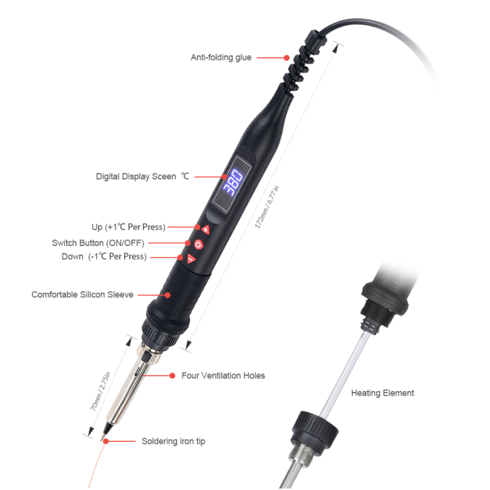 JCD 750W Micro Heat Gun Rework - Heat Gun Variable 评论和价格
