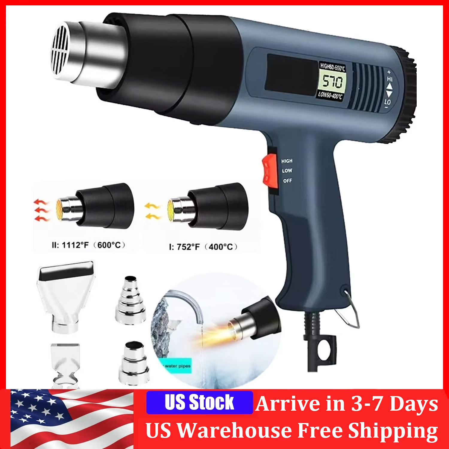 2000W Electric Heat Gun With L - Heat Gun Variable 评论和价格