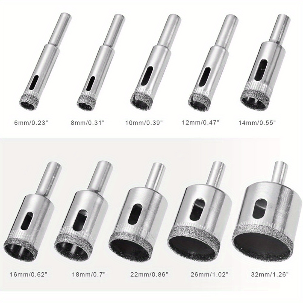 10 Piece Diamond Coated Drill  - Power Tools Workshop 评论和价格