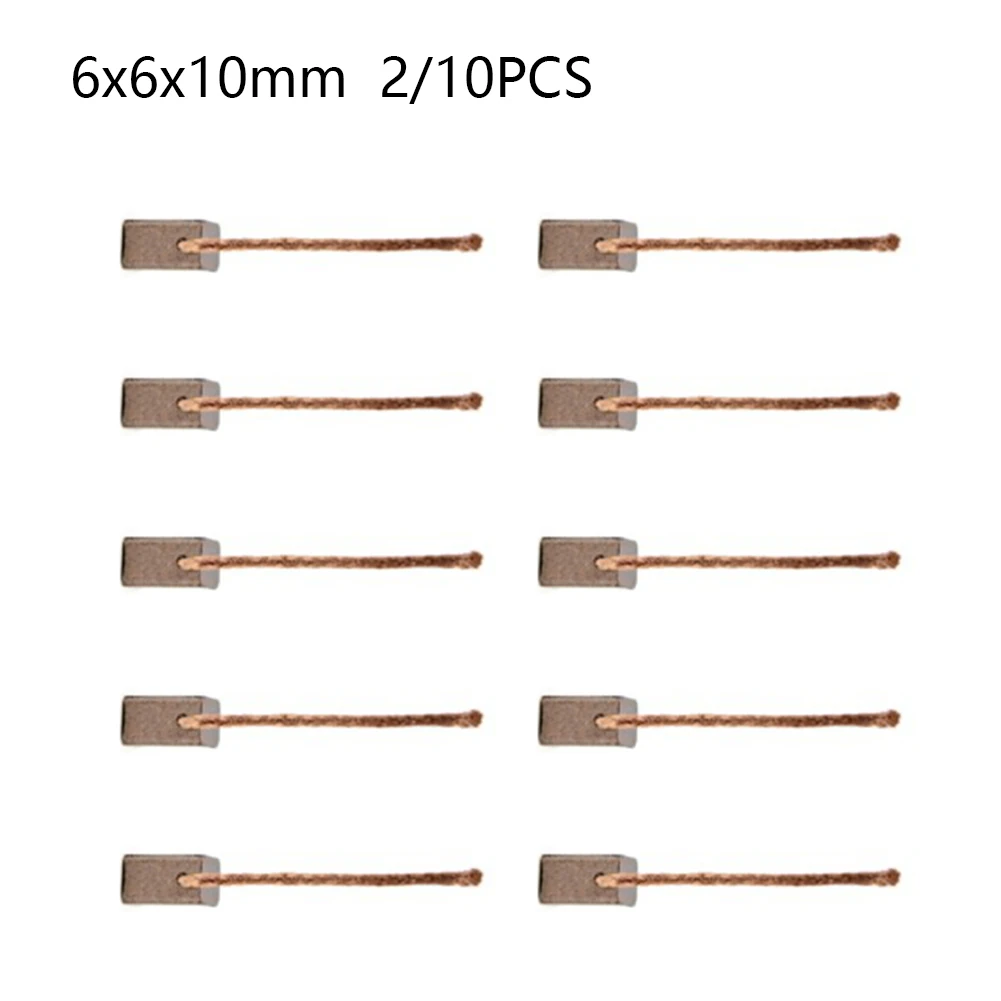 2 10Pcs 6x6x10mm Carbon Brush  - Power Tools In Automotive 评论和价格